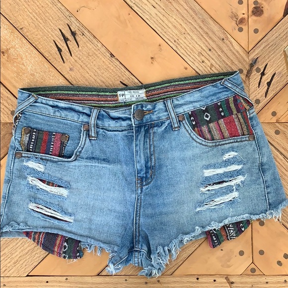 mexican jean shorts